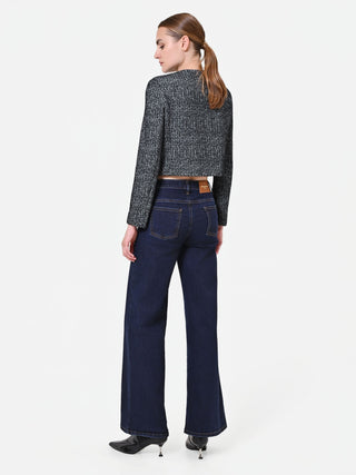 Navy Palazzo Jeans