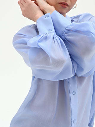 Sky Blue Lyocell Blouse
