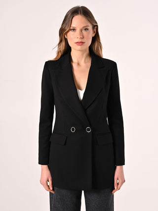 Black Double-breasted Jacket