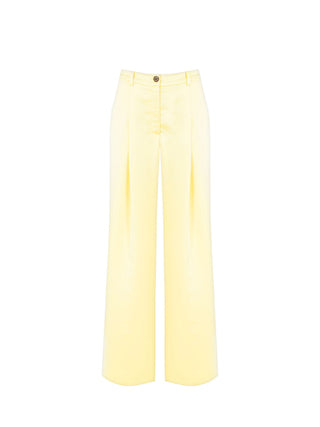 Yellow Satin Trousers