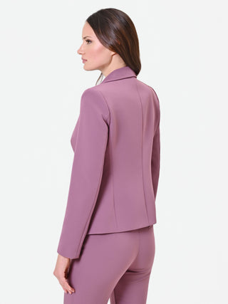 Dusty Rose Single-Breasted Blazer