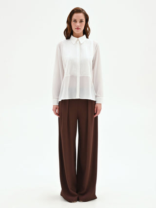 Off-White Plissé-Plastron Shirt