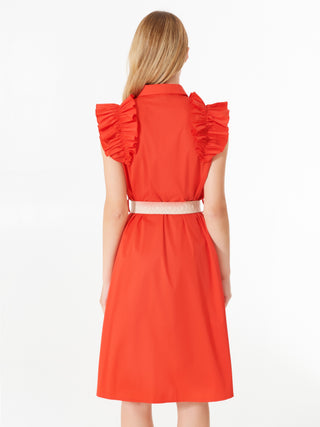 Chemisier dress with Volants