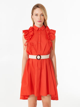 Chemisier dress with Volants