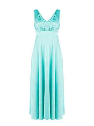 Robe longue curvy vert d’eau