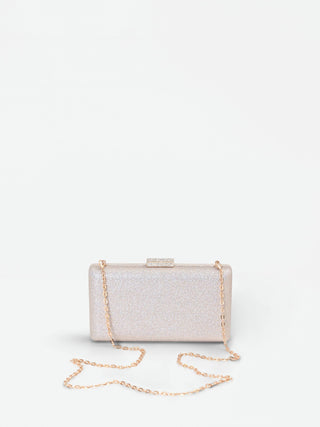 Pochette dorée avec fermoir bijou