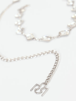 Silver Crystal-Embellished Belt
