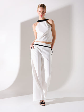 Black & White Two-toned Palazzo Trousers