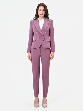Antique Pink Double-Breasted Blazer