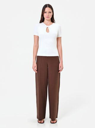 T Shirt Bianca con dettaglio Nodo