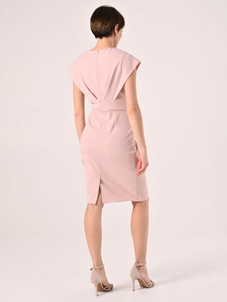 Tubino Rosa Chiaro in Scuba mano Crepe