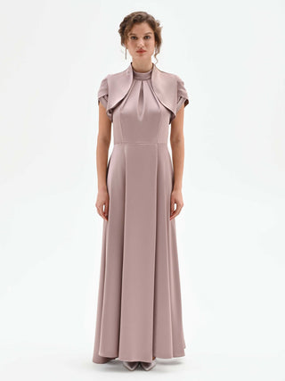 Coprispalla atelier rosa blush in raso