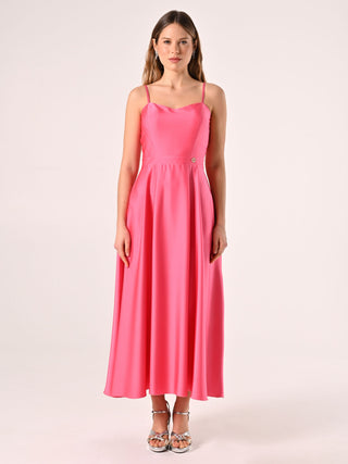 Camelia Pink Flared Dress