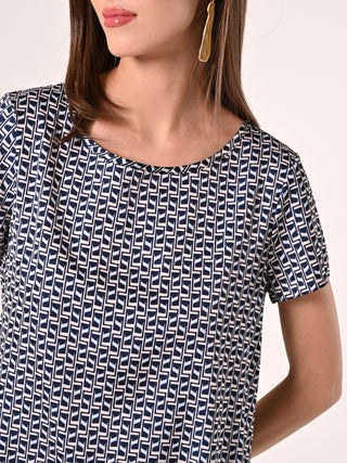 Blusa stampa Geometrica