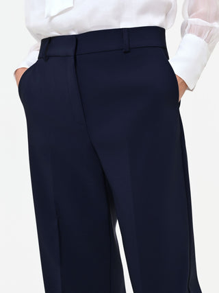 Gerade Studio-Hose in Marineblau