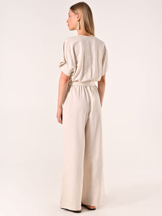 Tuta Beige  in Lino Cotone