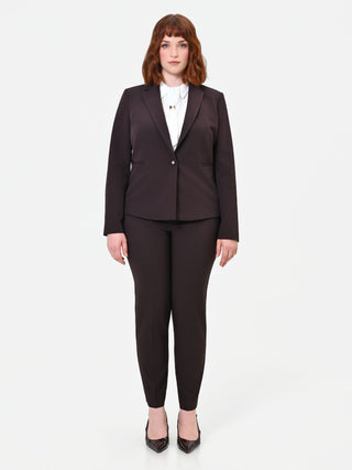 Giacca Curvy  monopetto moro marrone