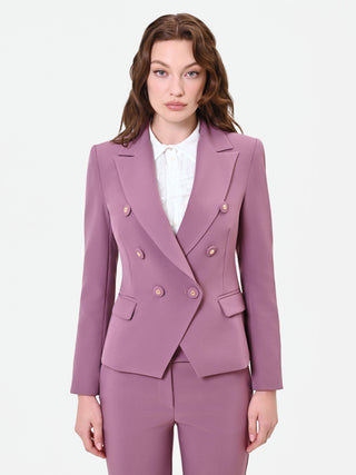 Antique Pink Double-Breasted Blazer