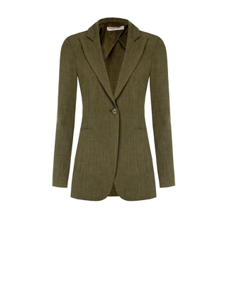 Army Green Polyviscose Jacket