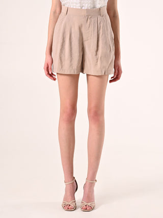 Shorts Beige Scuro in Misto Modal