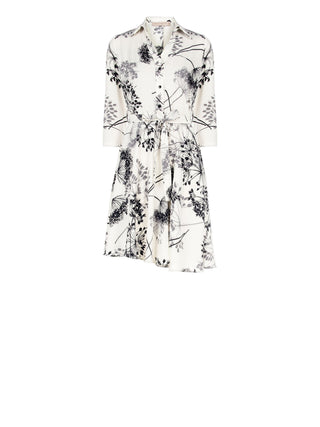 Chemisier stampa Floreale Black & White