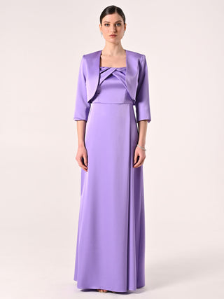 Lilac Satin Shrug