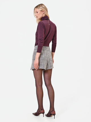 Grey Check Skort