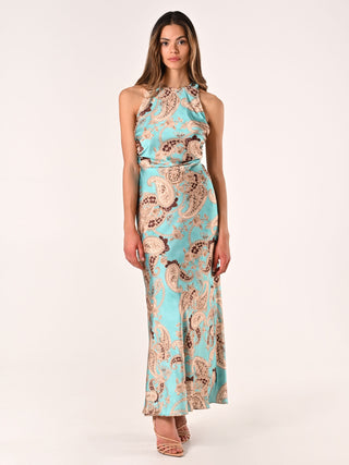 Abito Lungo stampa Paisley