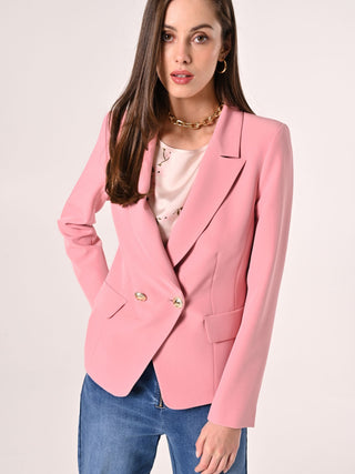 Powder Pink Jacket in Technical Fabric
