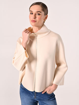 Beige Cape in Scuba Fabric