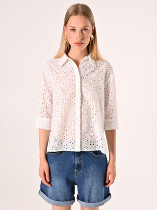 Camicia in Sangallo Bianca
