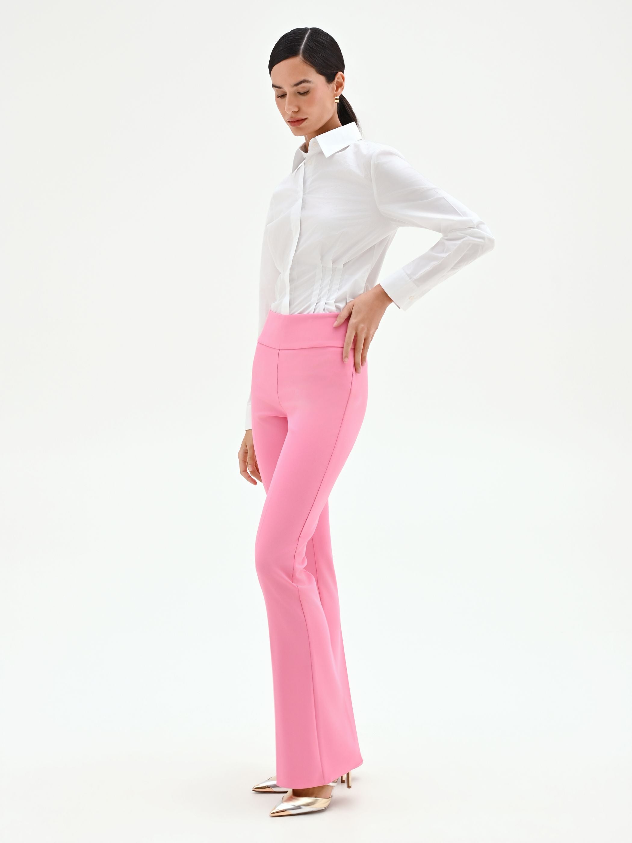 Collant A Rete Pesciolina Donna - Fluorescenti Rosa, Taglia Small, Con Tassello, Versatili Per Festa E Costumi - 2