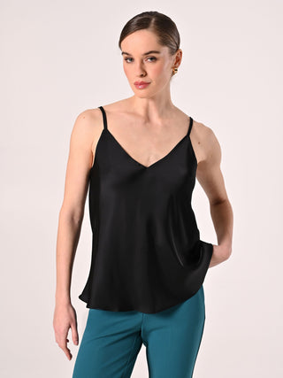 Black Thin Strap Top