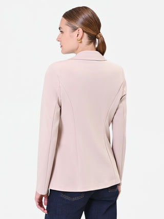 Taupe Double-Breasted Blazer