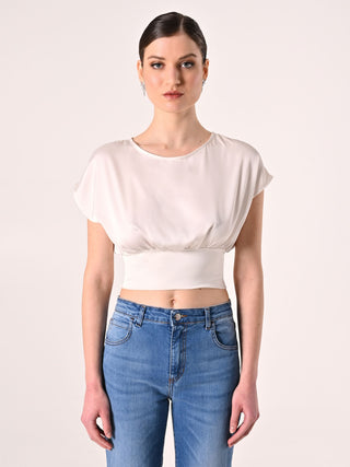 White Blouse with Bow