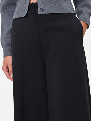 Black trousers in Punto Milano viscose blend