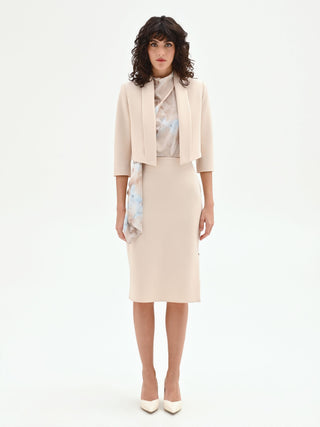 Light beige cropped bolero jacket Rinascimento Light beige cropped bolero jacket Rinascimento