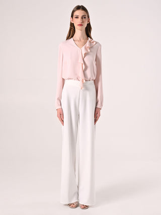 Light Pink Ruffle Blouse