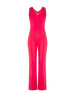 Fuchsia Jumpsuit with Cut-out Detail