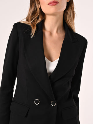Black Double-breasted Jacket