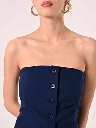 Top Bustier Blu