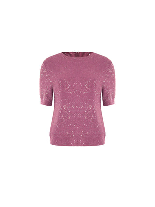 Maglia Rosa Antico a Maniche Corte