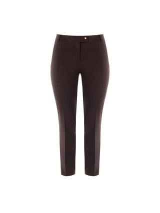 Pantalone Curvy a sigaretta moro marrone