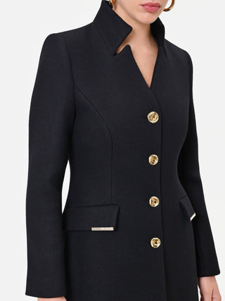 Black Coat with Gold Buttons