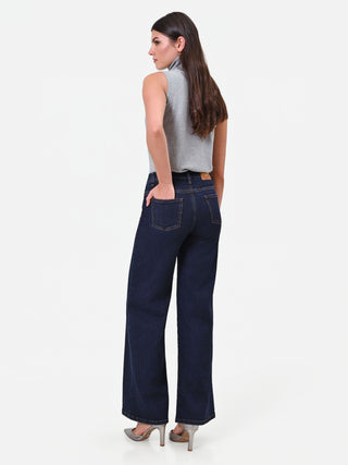 Navy Palazzo Jeans