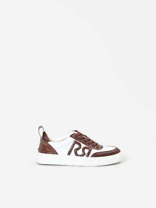 Chocolate Sneakers with Croc-Effect Inserts