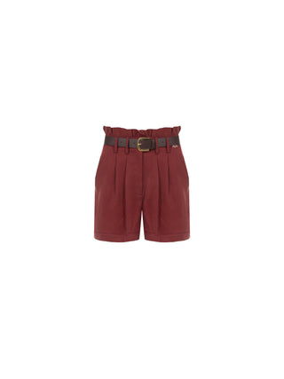 High-Waisted Red Shorts