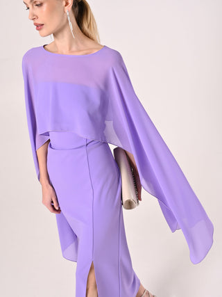 Lavender Georgette Shrug