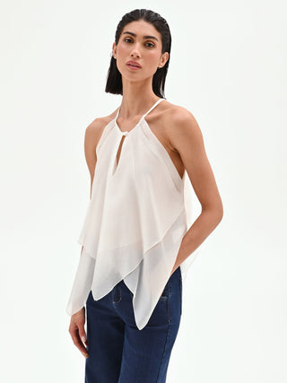 Cream Halterneck Top