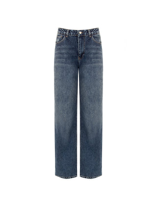 Pantaloni jeans a gamba dritta blu indaco